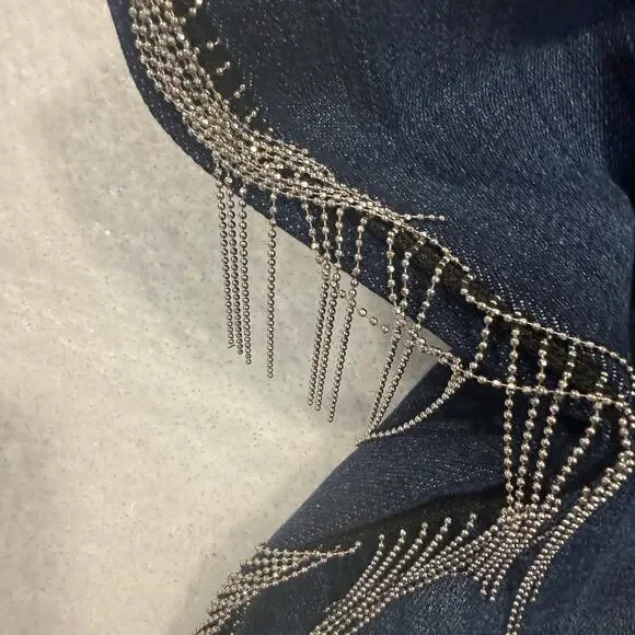 Ariat REAL Denim High Rise Flare Jeans Fringe Detail Women’s 33XL - Picture 6 of 11